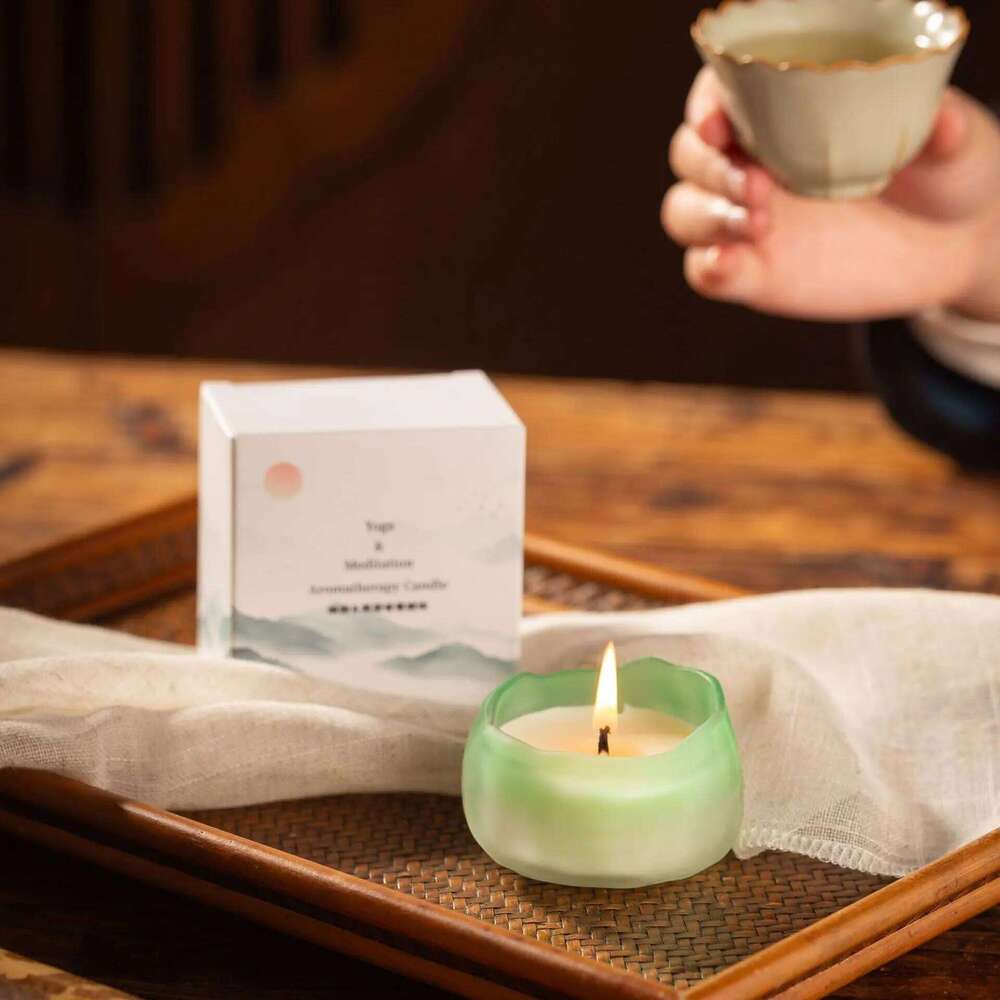 Soy Wax Scented Yoga Meditation Aromatherapy Candle Natural Portable Travel Candles in Tin Cans Perfect for Home Decor W260304