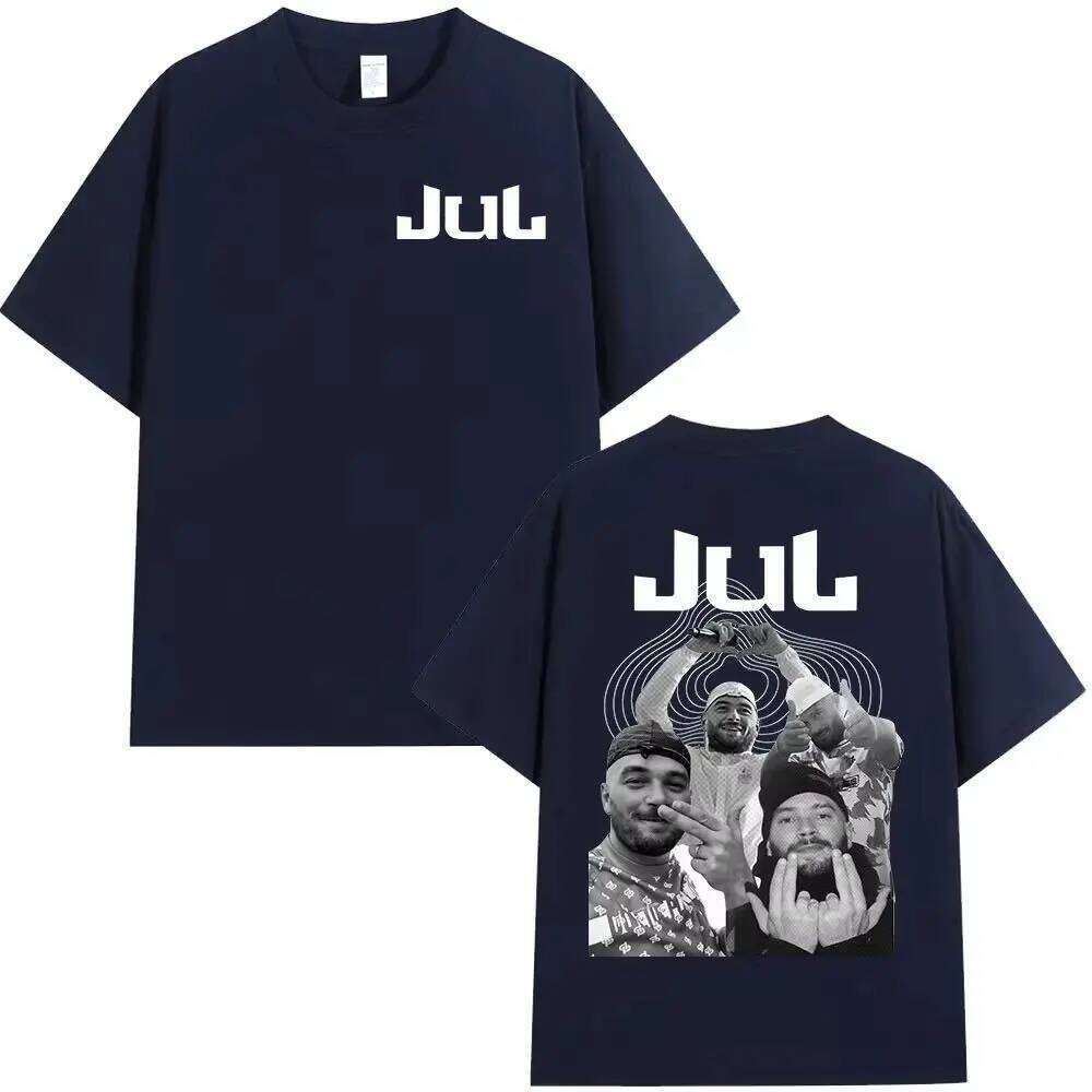 Fashion Hip Hop T-shirts Rapper Jul Alubm Graphic T-shirt Male Cotton Short Sleeves Print Casual Loose Streetwear Unisex H260304