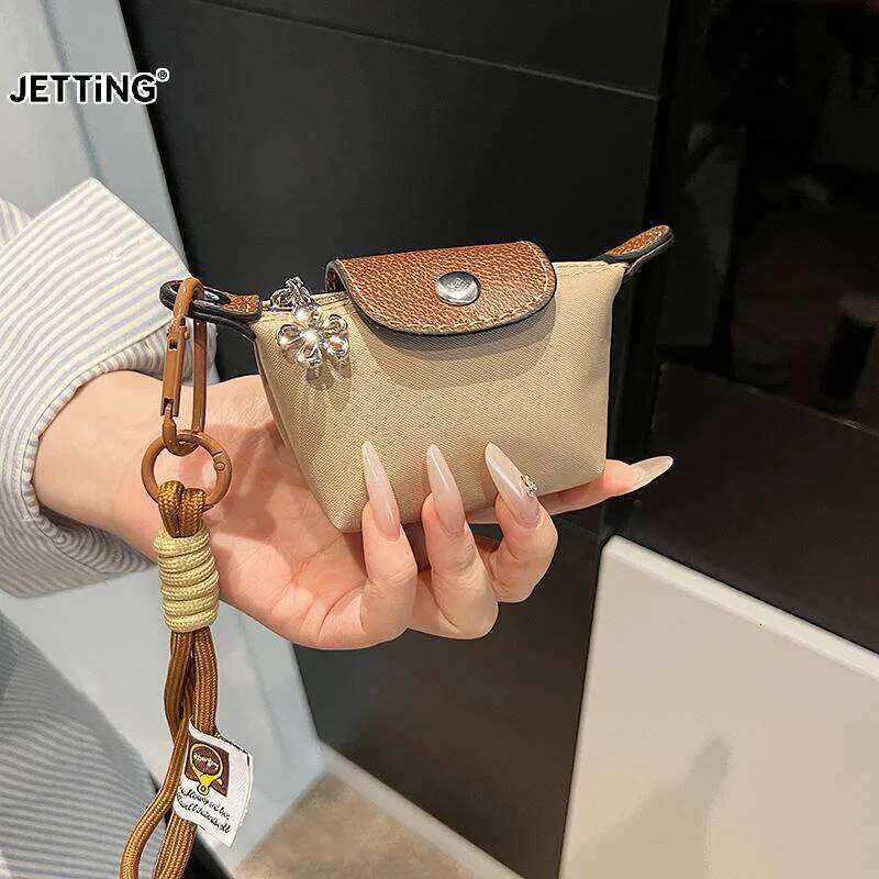 Y2K Exquisite Fashion Mini Handbag Wallet Simple Solid Color INS Korean Style Portable Storage Makeupbag Girl Women BirthdayGift C260304