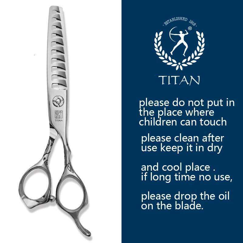 Titan professional 6 inch hair salon scissor barber thinning shears hairdressing scissors 440C stainless steel H260303