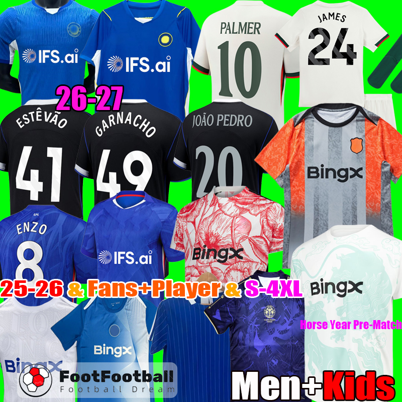 S-4XL 2026 GARNACHO Estevao JOAO PEDRO ENZO PALMER NETO chelseajersey Soccer Jerseys jersey 2026 JAMES Chelseasea26 27 MUDRYK Football Shirt Men Kids Kit tops