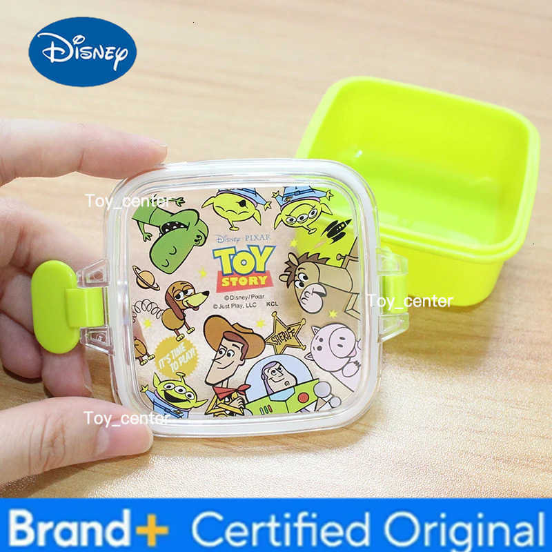 Disney Mickey Mouse Mini Bento Box Cartoon Toy Story Outdoor Picnic Fruit Snack Box Single Layer Portable Storage Student Baby H260304