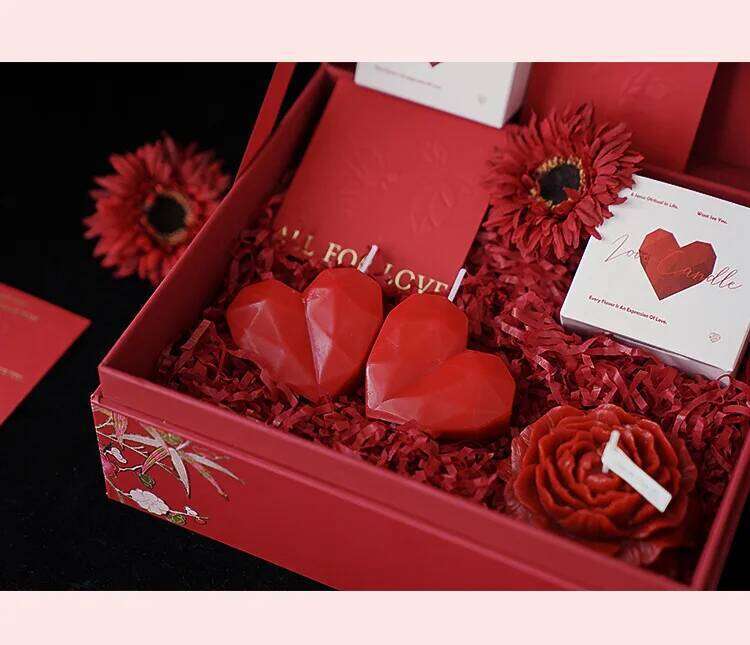 Scented Love Candles Creative Valentine's Day Gifts Wedding Favors Home Decorations W260304