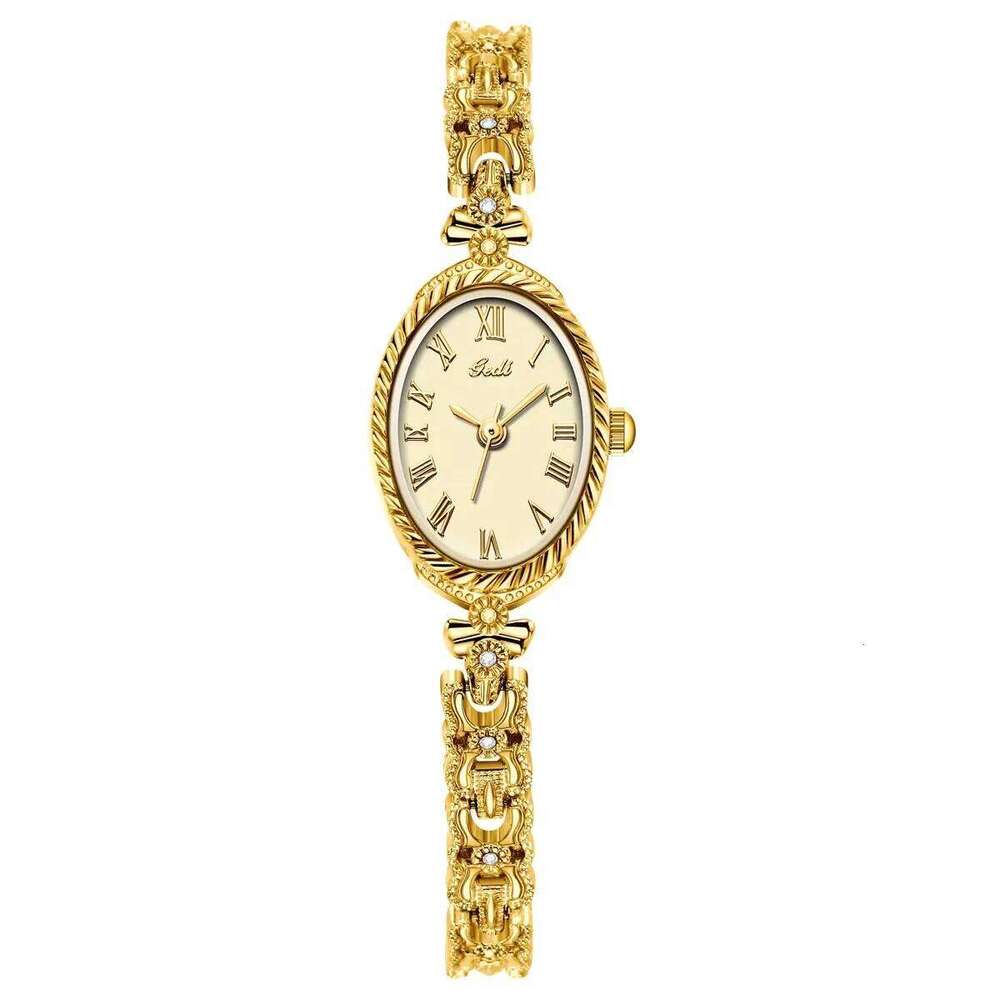 Gold Bracelet Watch For Women and Exquisite High Aesthetic Value Waterproof Versatile Ladies Fashion Quartz Wristwatches XJ260303
