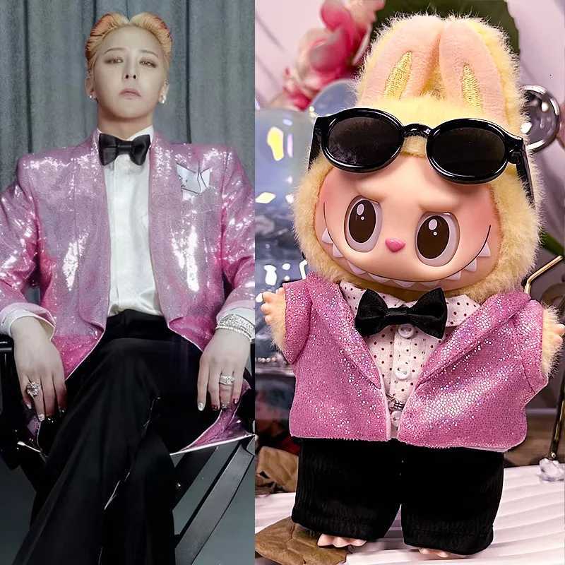 G-Dragon Same Style Idol Outfit Set 30 Styles with Headscarf Glasses Bag for 17cm Labubu Dolls DIY Collection AccessoriesT260304