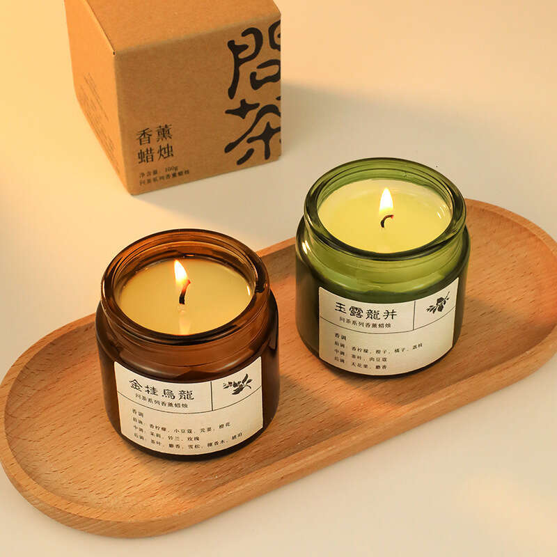 COZI Tea Longjing Oolong Aromatherapy Candle Cool Style Gift Indoor Bedroom Long-lasting Premium Fragrance W260304