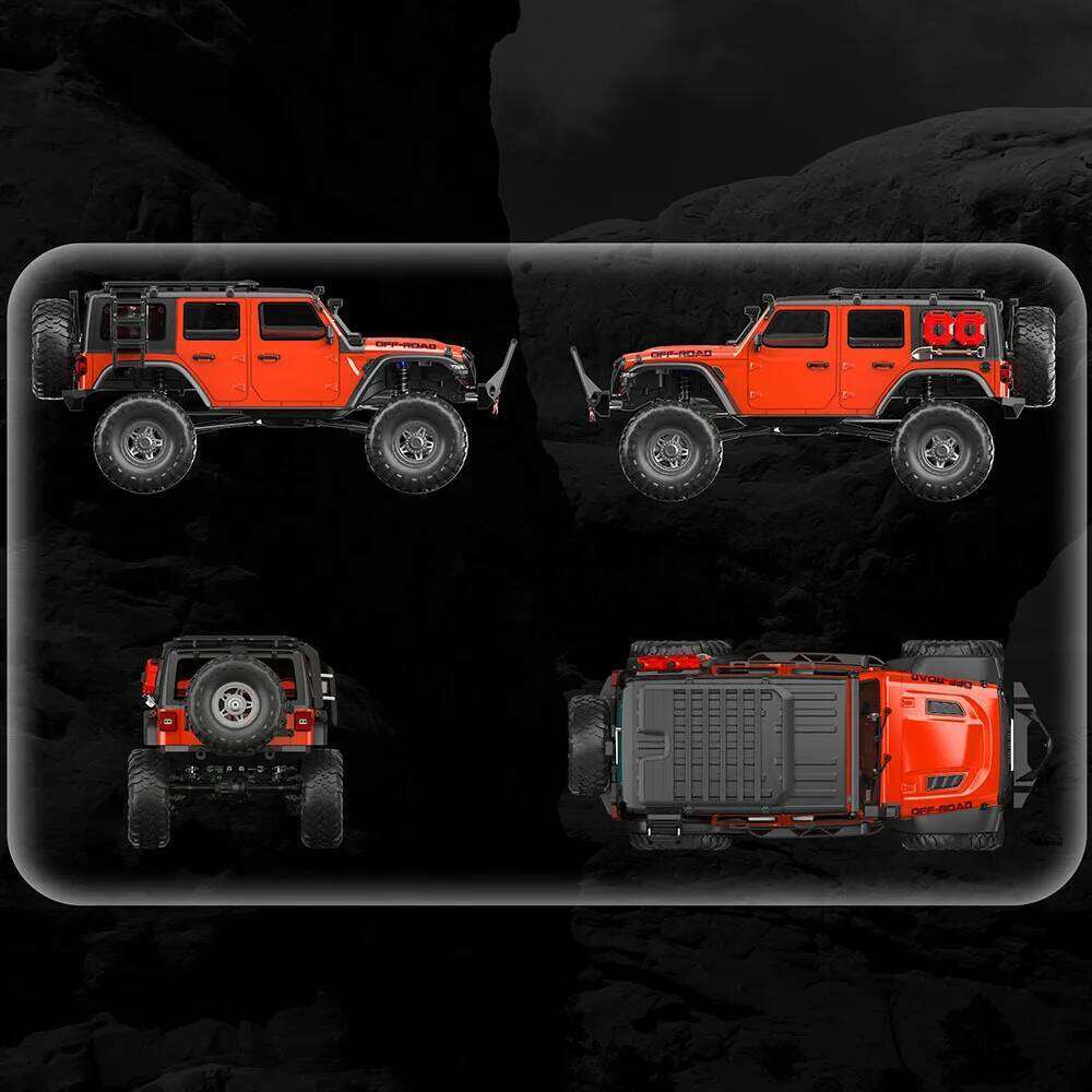 RC Car 1/10 HB RTR Remote Control Vehicle 2.4G Full Proportional Rock Crawler LED Light 4WD Off-Road Climbing Truck Toys Gifts Z260303