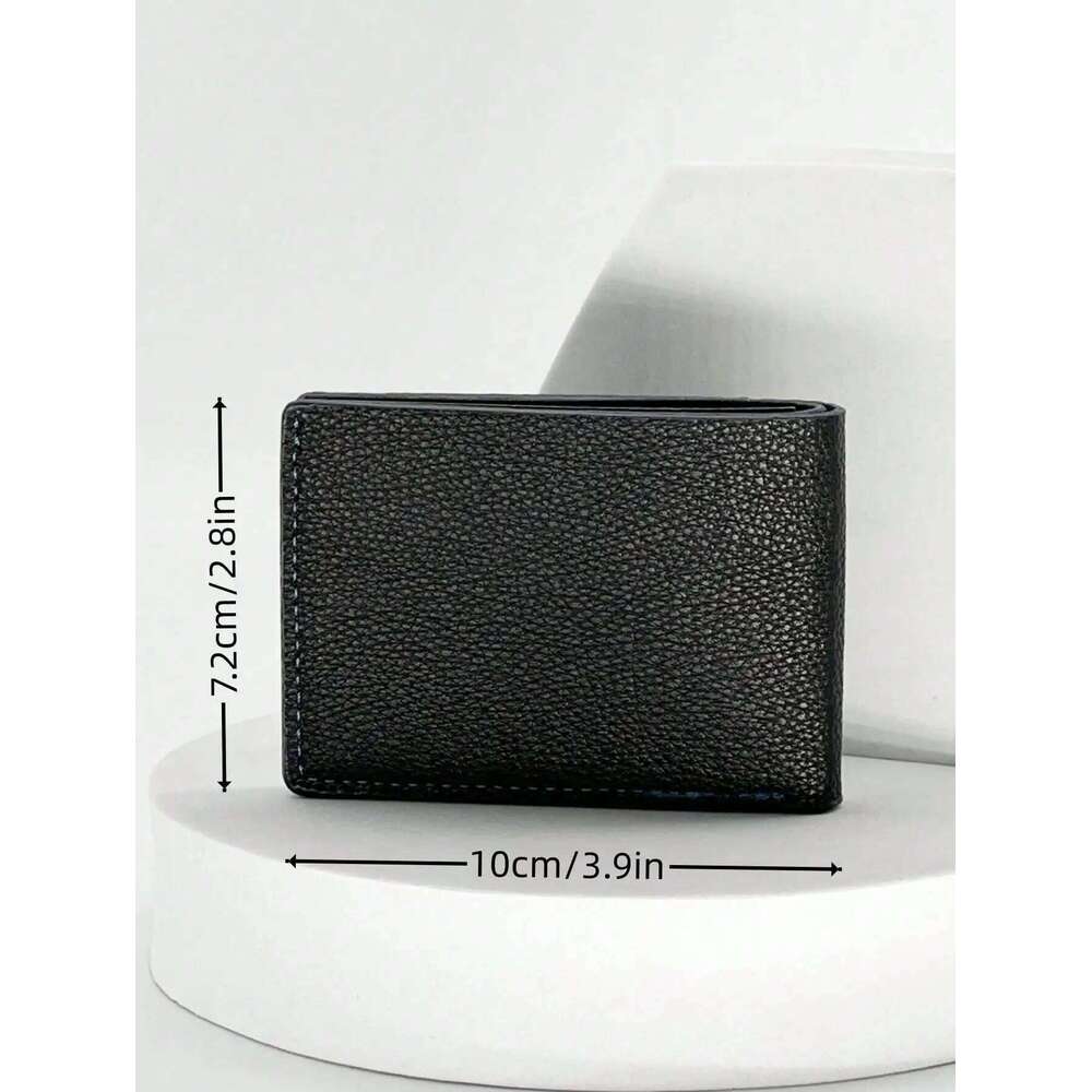 Men's Slim Mini Short Wallet - Compact Multi-Card Slots Lightweight Pocket-Friendly Design, Ideal Gift For Men C260304