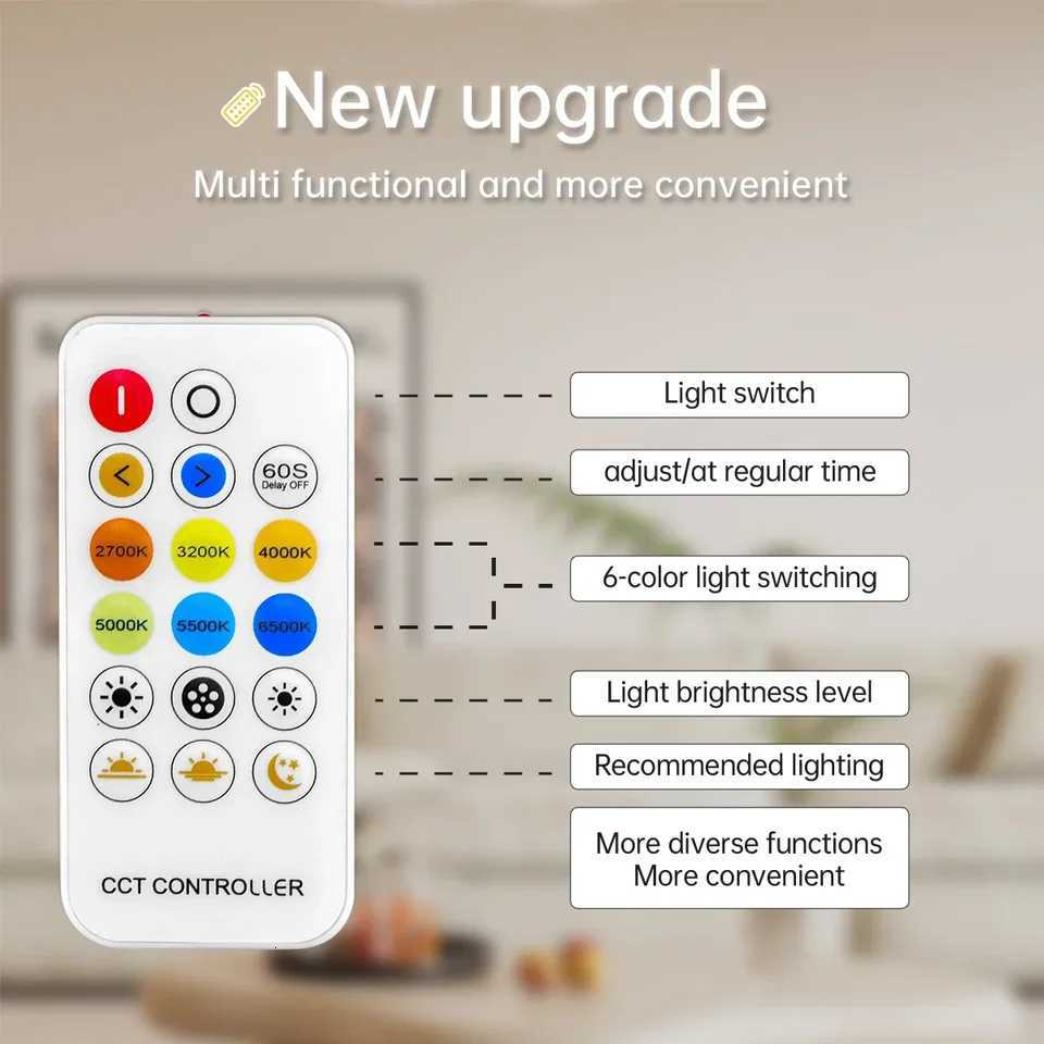 10M 5M CCT 2700K-6500K Dimmable COB LED Strip Light Cold-Natural-Warm White Changeable 576LEDs/M High Bright With Remote Control H260304