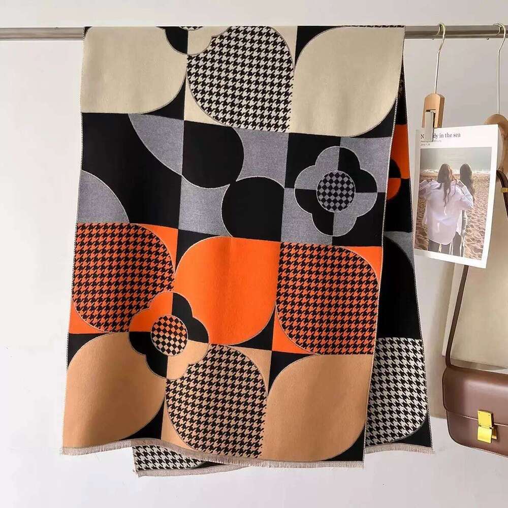 Luxury Brand Winter Cashmere Scarf Women 65x185cm Female Warm Pashmina Shawls Wrap Scarves Blanket Thick Ladies Bufanda Design XJ260304