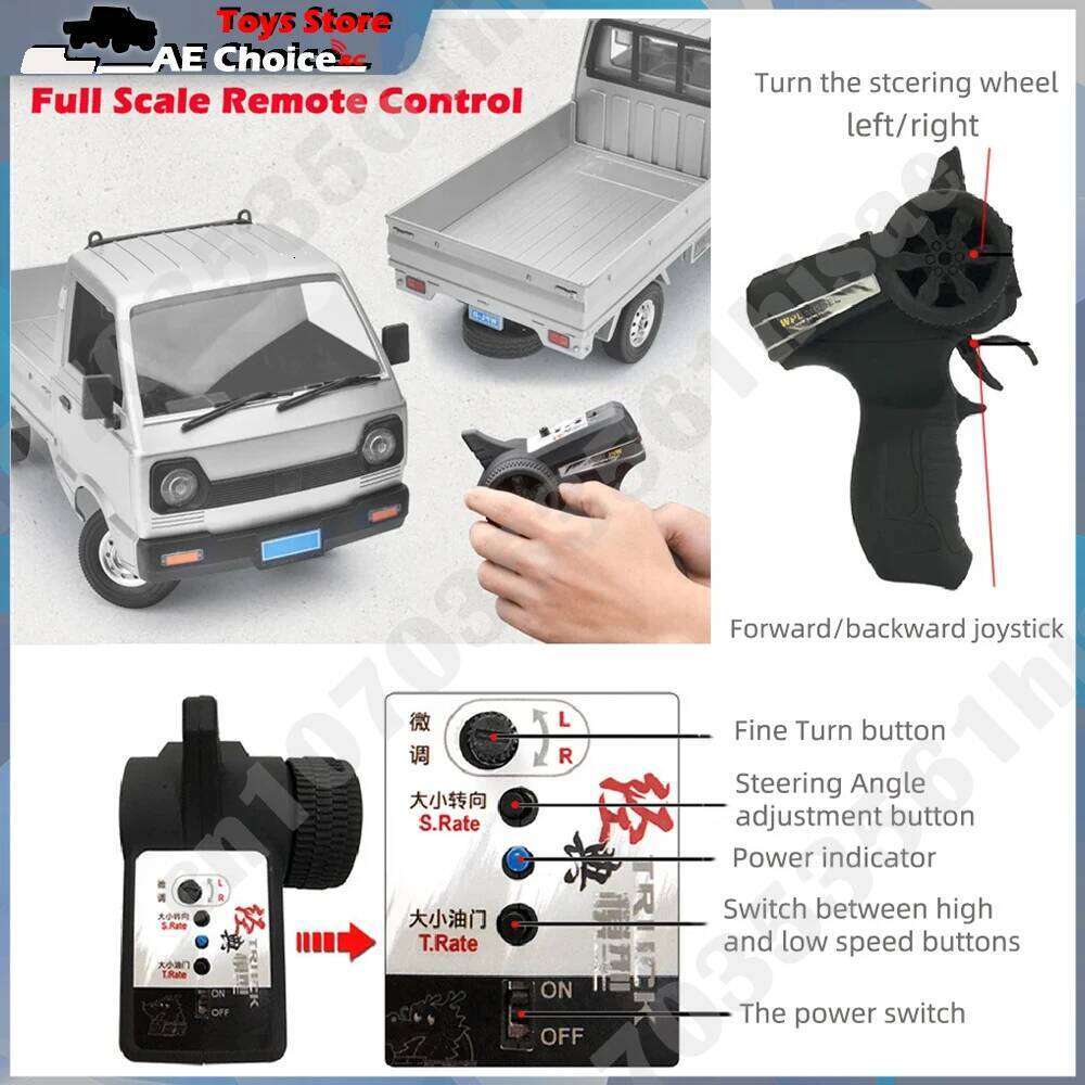 WPL D14 Rc D12 1/10 Full Scale Suzuki Minivan Drift Remote Control Toy D12Mini Electric Car 1/16 Toys for Children Gift Z260303