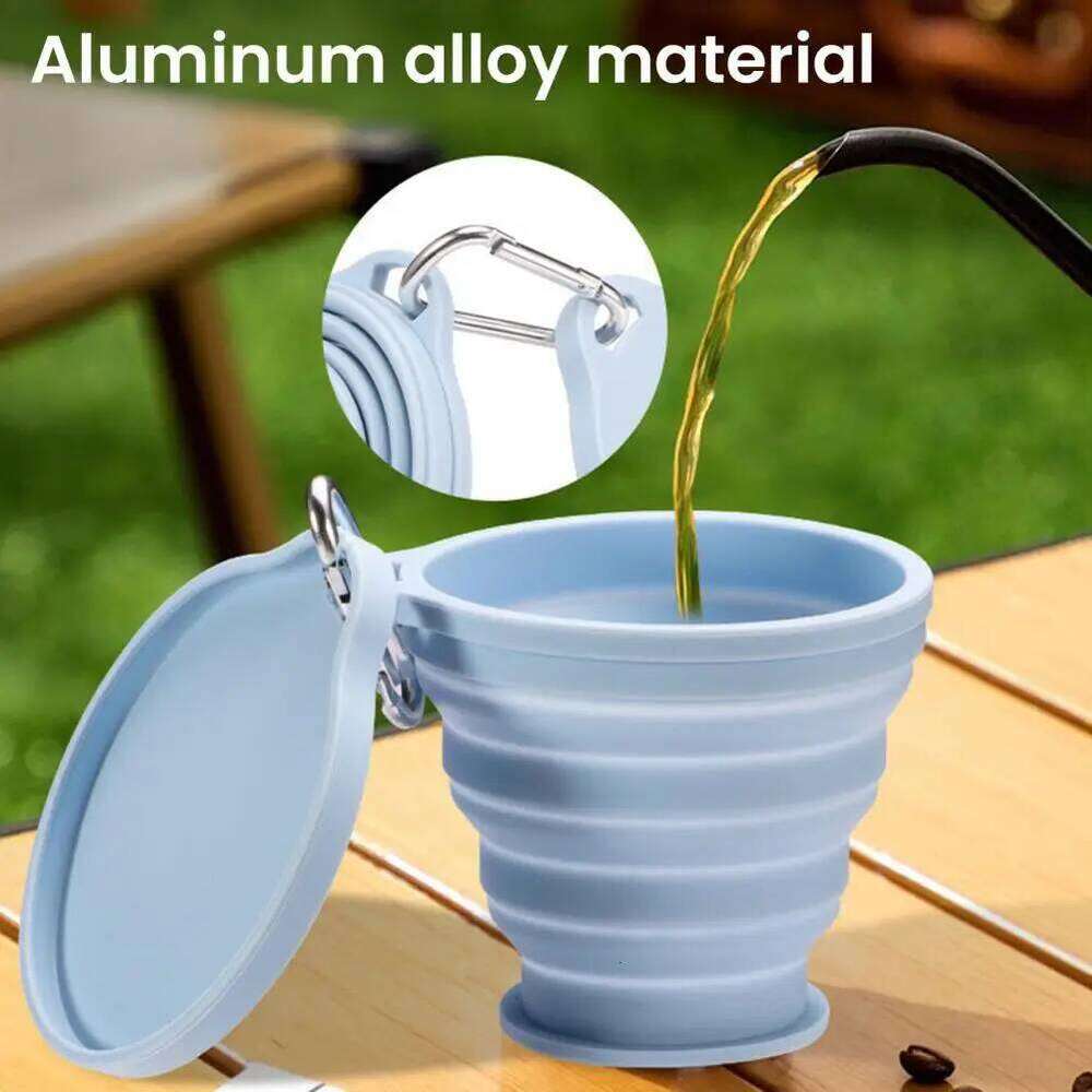 Leeseph Silicone Collapsible Cup, Foldable Camping Cup,Reusable Portable Drink Cup/Mug for Hiking, Outdoors, Travel S260303