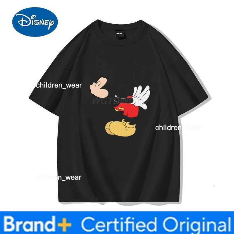 Disney Cute Cartoon Mickey Minnie Graphic T Shirts Men Women Matching Couples Soft Cotton Tee Valentines Day Kiss Love Couple T-shirt H260304