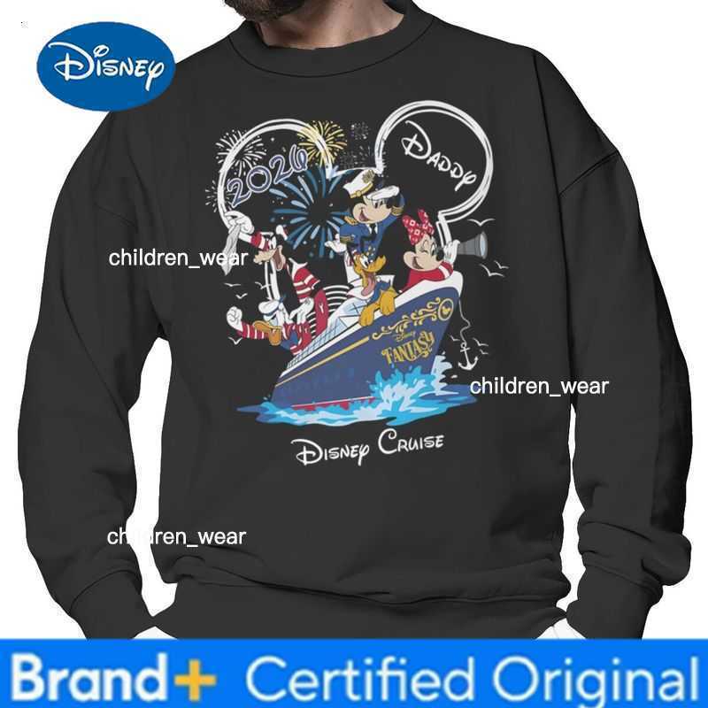 Disney Family Matching Sweatshirt for Cruise 2026 Mickey Mouse Print Pullover Parent Kid Mother Father Casual Cartoon Sweatshirt H260304