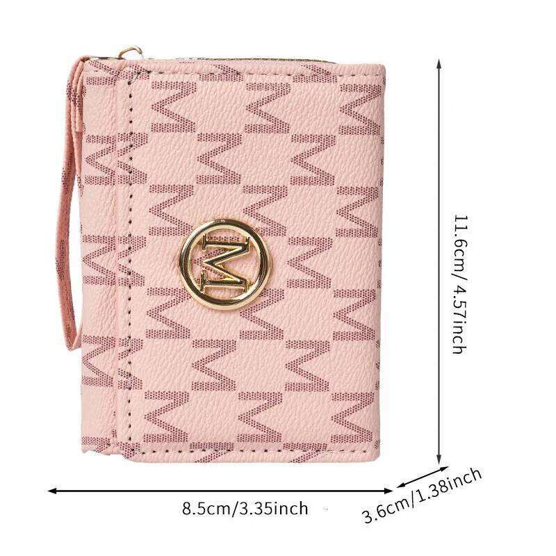 New style women's short, European and American PU high-end coin purse, printed, multi-card slots, small wallet, money cl C260304