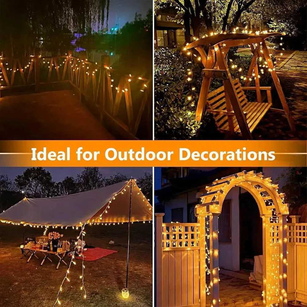 Star String Lights 3m/6m LED Fairy Twinkle Light USB Powered Warm White for Birthday Party Wedding Christmas Home Decor H260304