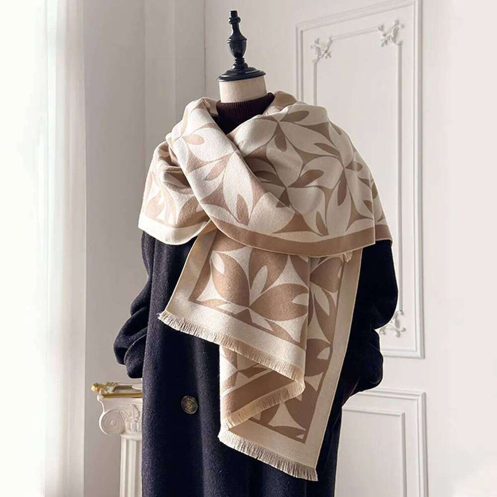 Winter Warm Cashmere Scarf for Women Luxury Pashmina Blanket Thick Shawl Wrap Neckerchief Fashion Bufanda Echarpe Poncho 2025 XJ260304
