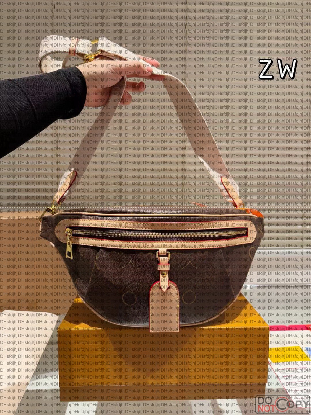 10AA sell Luxury Designer bags New Fashion Waist Bag Leather Black Handbags Women Bags Waist Bags Handbag Lady Belt Chest bag men fanny pack wallet