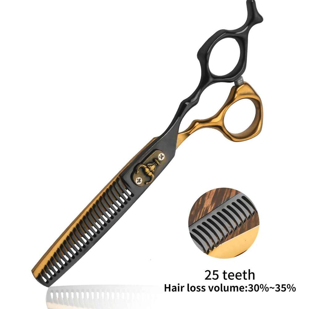 6pcs Professional Haircut Scissors Hair Thinning Shears, Sharp And Durable Barber Hairdressing Tools Chunker H260303