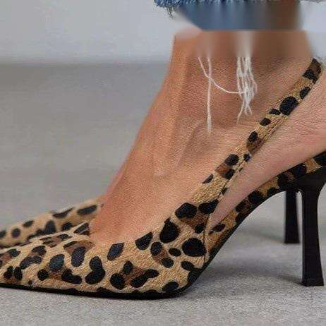 Designer women sandal Slingbacks high heels genuine leather formal shoes designer sandals high heel square toe ankle strap party shoes shoe