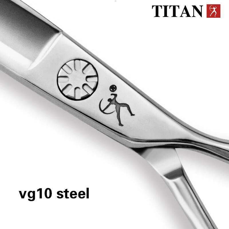 Titan high quality cutting scissors beard ball screw hand made sharp VG10 steel hair H260303