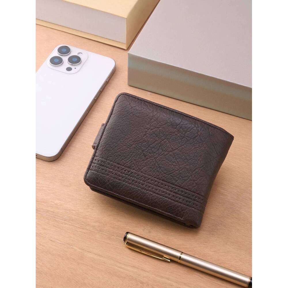 Men Wallets Leather Zipper Man Slim Card Horders Quality Male Short Multi-card Wallet Coin Pocket Purse C260304