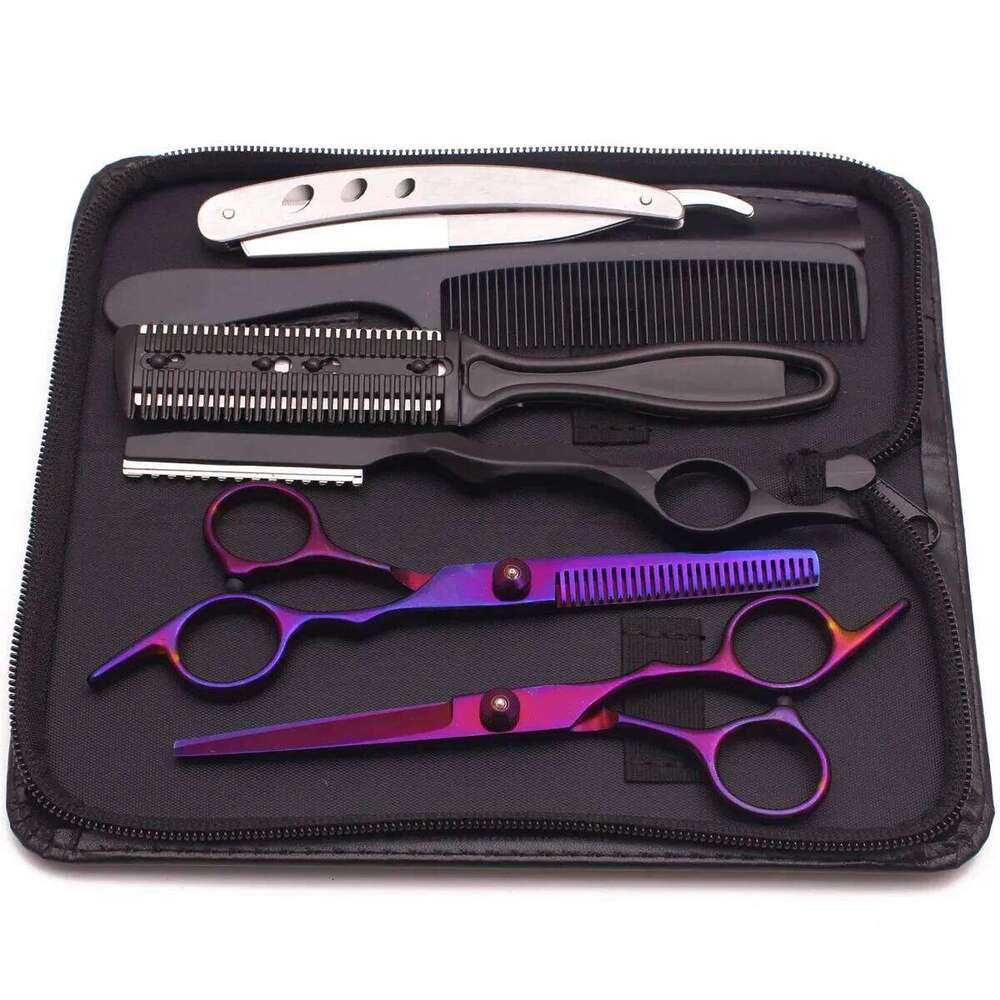 6" JP Stainless Hairdressing Barber Shop Hair Cutting Scissors Thinning Shears Haircut Set Dropshipping H260303