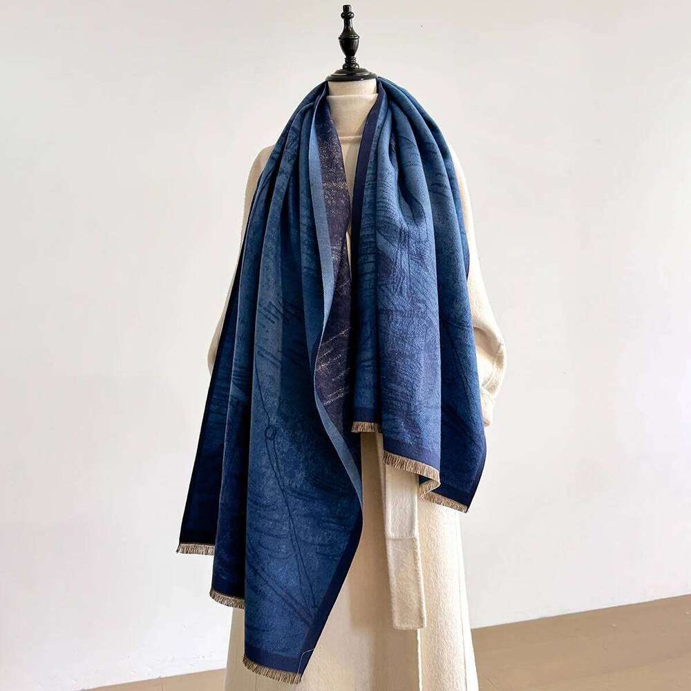 Luxury Cashmere Print Scarf for Women Winter Warm Shawl Wrap Bandana Pashmina Female Foulard Blanket Fashionable Access XJ260304