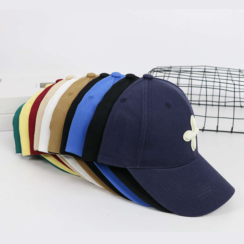 Baseball Cap Casquette Luxe Four Leaf Clover Women 3D Embroidered Cotton Holiday Polo Cap Fashion Casual City Walks Coffee Dates Sun Protection Hat