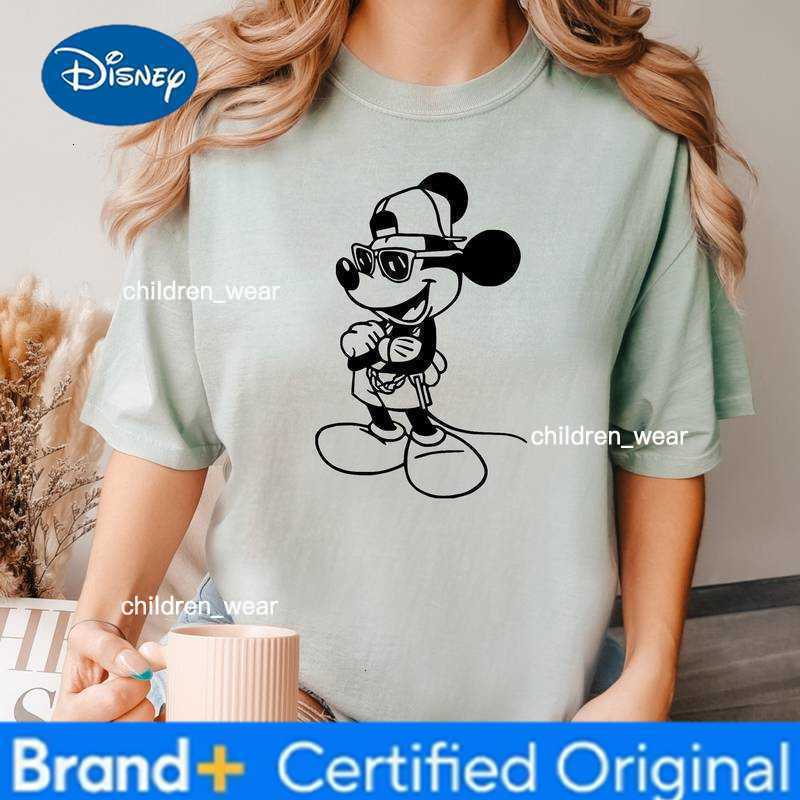 Disney Hi My Friend Mickey T-Shirt Mickey Avatar Comfortable Color Family Travel Parent-Child T-Shirt Mickey Vacation T-Shirt H260304