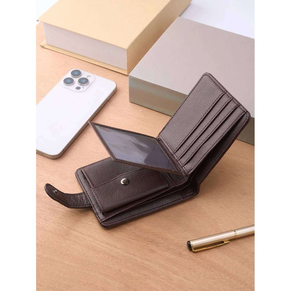 Men Wallets Leather Zipper Man Slim Card Horders Quality Male Short Multi-card Wallet Coin Pocket Purse C260304