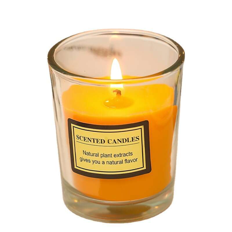 Wholesale Glass Cup Plant Wax Niche Aromatherapy Home Creative Gift Smokeless Scented Candle Amazon W260304