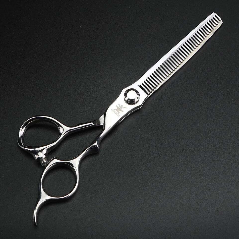 XUANFENG Silver Professional Hair 6.5 "440C Steel Cutting Scissors and thinning Scissors, Suitable for Barber H260303