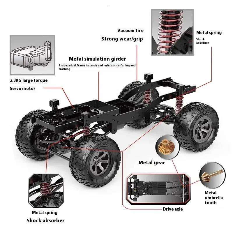 Full Scale Power Climbing Remote Control With Camera Car Off Road 4x4 Land Rover Defender D90 Rc Model Off-Road Vehicle Z260303
