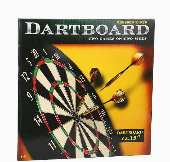 Flocked double-layer aluminum-edge office entertainment dartboard for dart games and leisure targets H260304