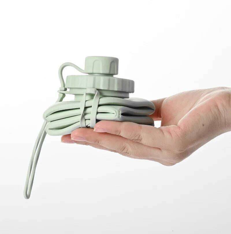 New Creative Silicone Folding Outdoor Portable and Scalable Sports Bottle Travel Water Handy Cup S260303 bdc