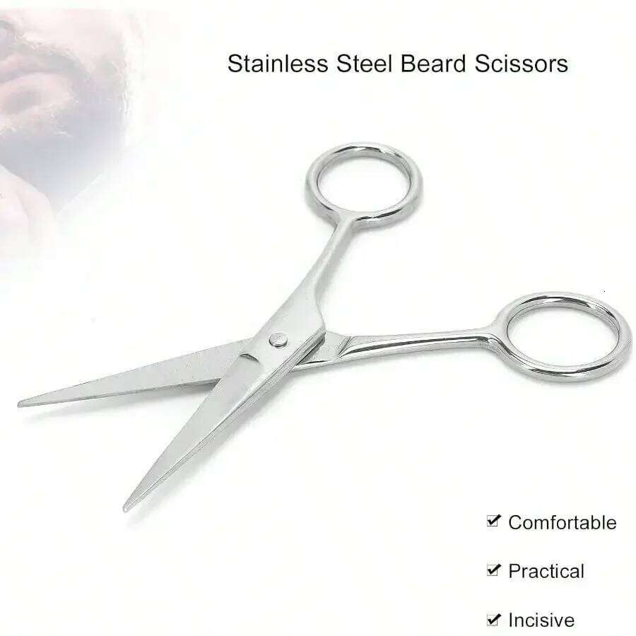 1pc Elegant Trimmer Scissors, Suitable For Men To Trim Mustache H260303