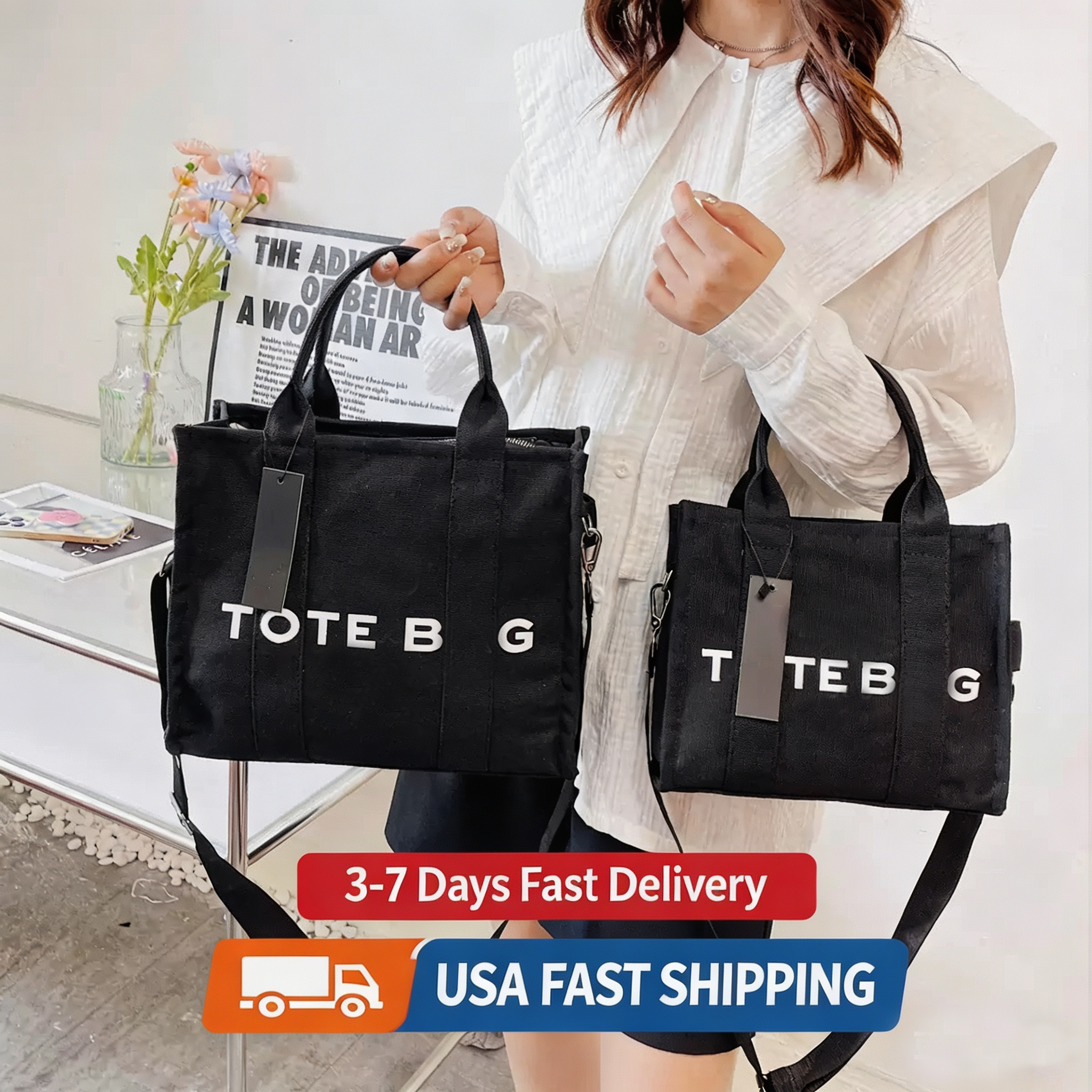 Designer Tote Bag Handbag Shoulder Bag CrossbodyBag Canvas New Fashionwomen Bag Leather Bag Shoulder Strappochette Large Capacity Shopping Bag