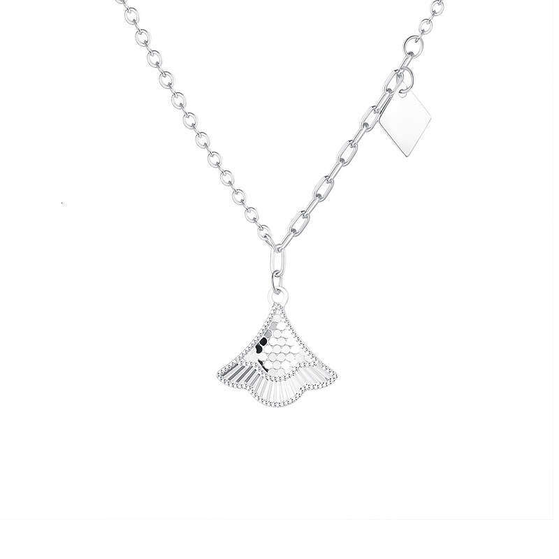Sparkling Fan-shaped Necklace Jewelry Women Ins Niche Light Luxury Korean Style Commuter Collarbone Chain