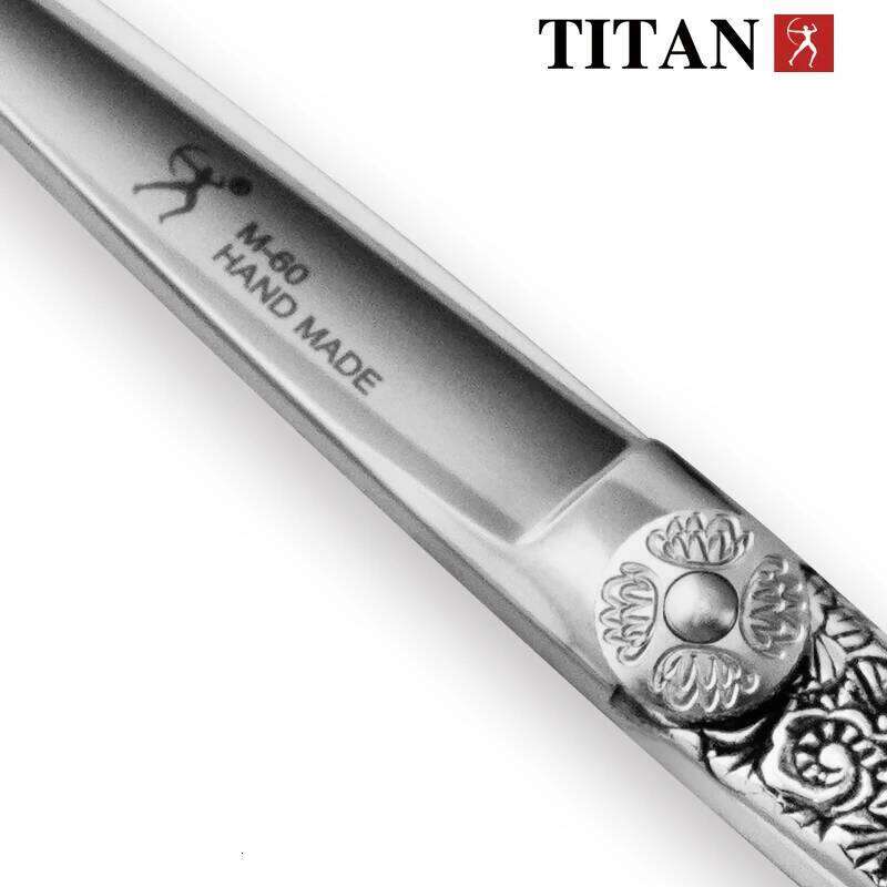 Titan Japanese 440 Steel 6 Inch Professional Scissors for Barber Cutting,, Hairdressing cut thinning shear H260303
