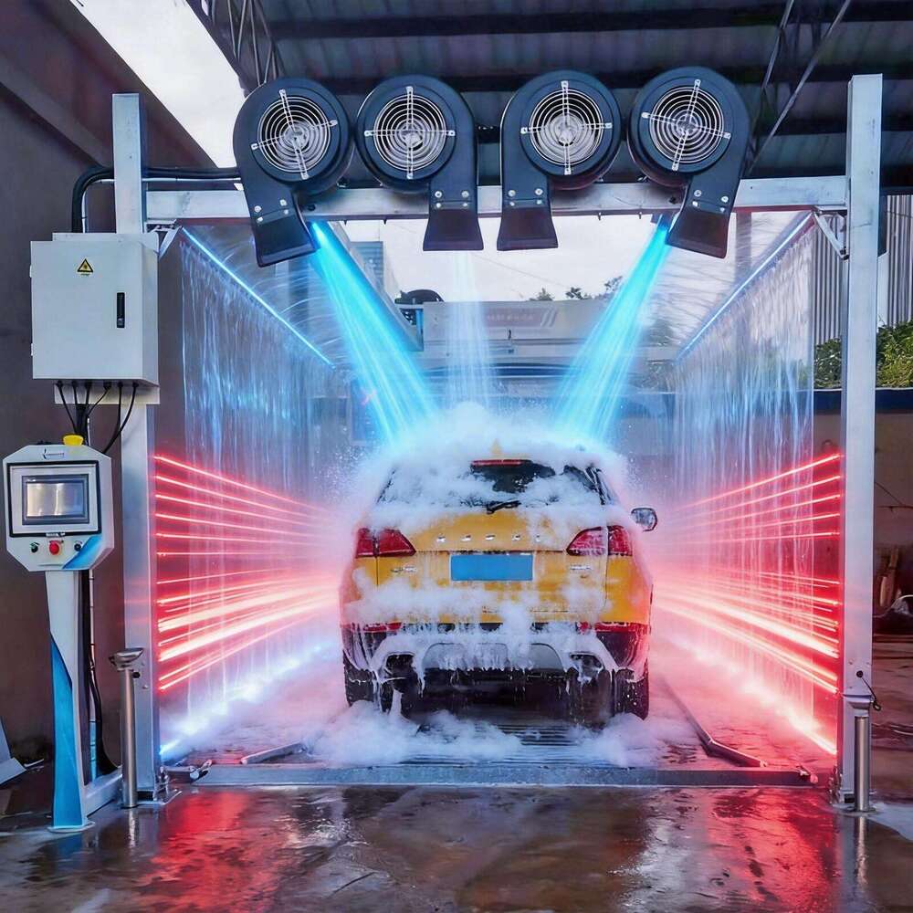 360 Degree Touchless Car Wash Machine With High Pressure Water Spray System For Professional Sedan And Taxi Cleaning Service Station Equipment