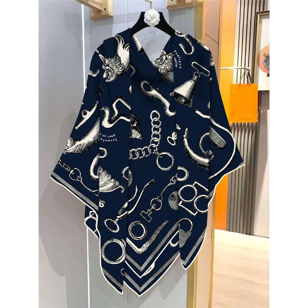 Women's Stylish Faux Silk Wool Scarf 130x130cm Elegant Large Warm Gift Ladies Office Party Christmas Celebrations XJ260304