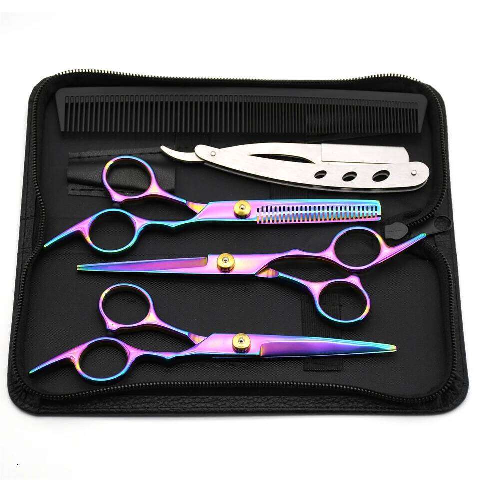 Professional Hairdressing JP Stainless Hair Cutting Thinning Shears Barber Scissors Haircut Set Dropshipping H260303