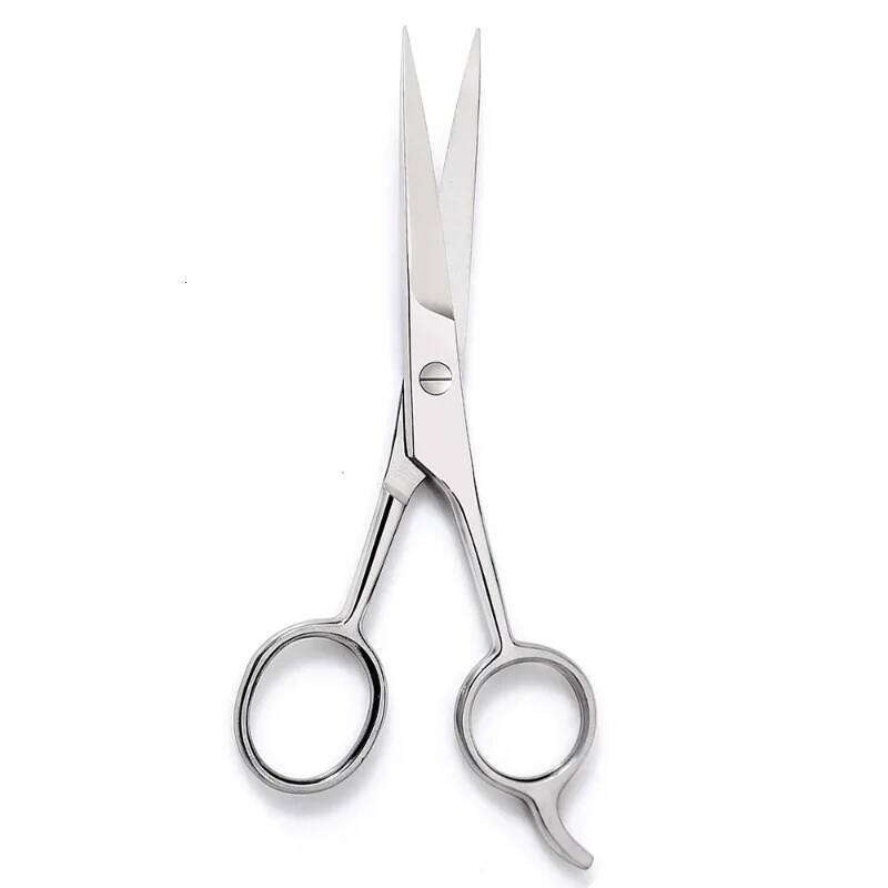 Stainless Steel Facial Hair Shears Cutting Mustache Eyebrow Trimming Salon Razor Edge Barber Beard Scissors H260303