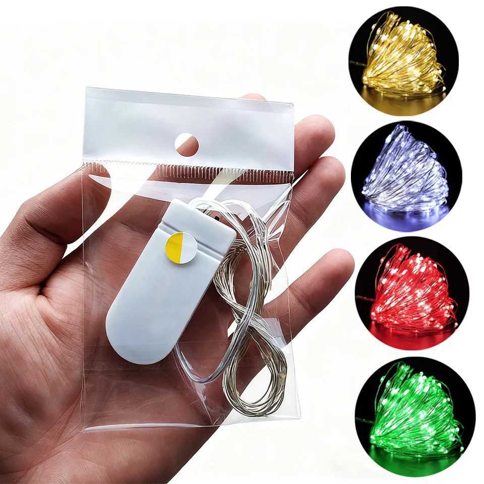 Led Copper Wire String Lights 1/2/3/5M Waterproof Fairy Lights DIY Garland Christmas Wedding Party Holiday Decoration Lighting H260304