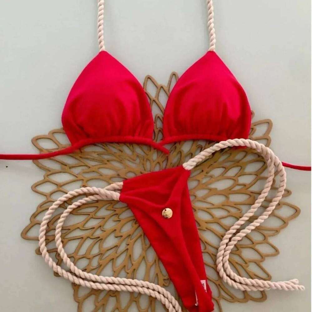 Split Women Sexy Bikini Seaside Holiday Gathering Swimwear Y260303