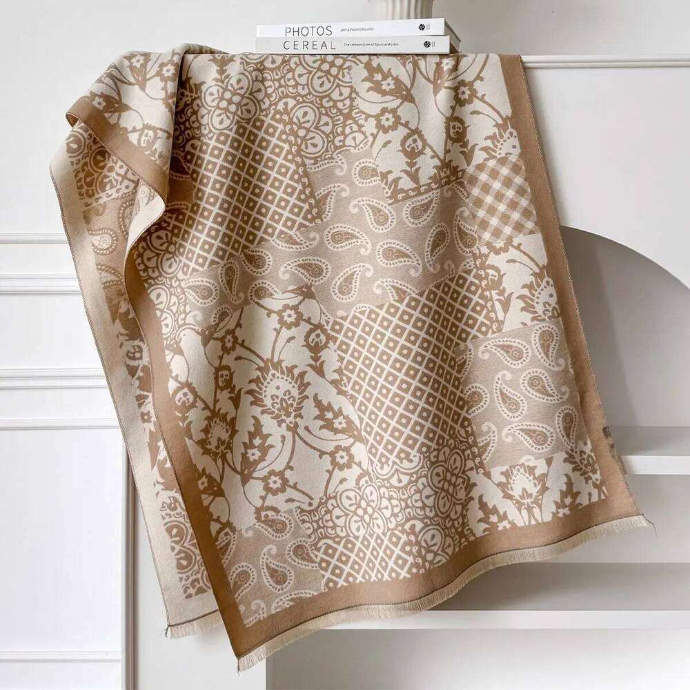 Fashion Brand Paisley Scarf for Women Warmer Winter Pashmina Two-Sided Print Scarves Shawls Female Thick Blanket Wraps Foulard XJ260304