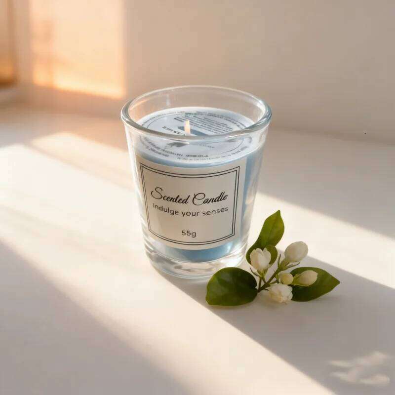 Premium Aromatherapy Candle Box: Handmade Glass Soy Wax Candle, Smokeless, Creative Design, Ideal Companion Gift W260304