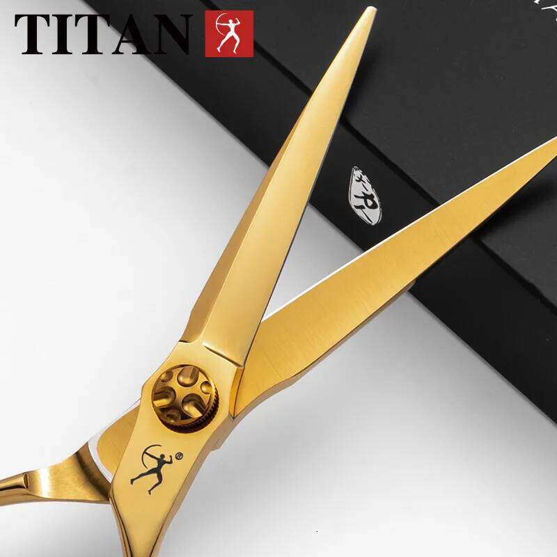 Titan Hairdressers professional hair gold hairdressing barber salon tool cut scissors H260303