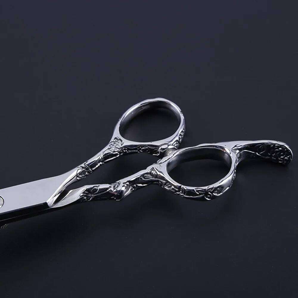 Customize logo JP 440c steel 7'' & 6'' Plum handle cut hair barber makas cutting make up shears hairdressing scissors H260303